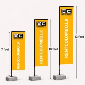 Concrete Flag Base & Pole for Rent